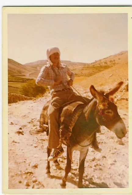 Said Shaban auf dem Weg zu den Ruinen von Babesh